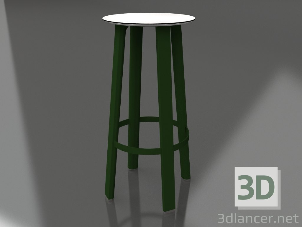 modèle 3D Tabouret haut (Vert bouteille) - preview