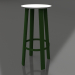 modèle 3D Tabouret haut (Vert bouteille) - preview