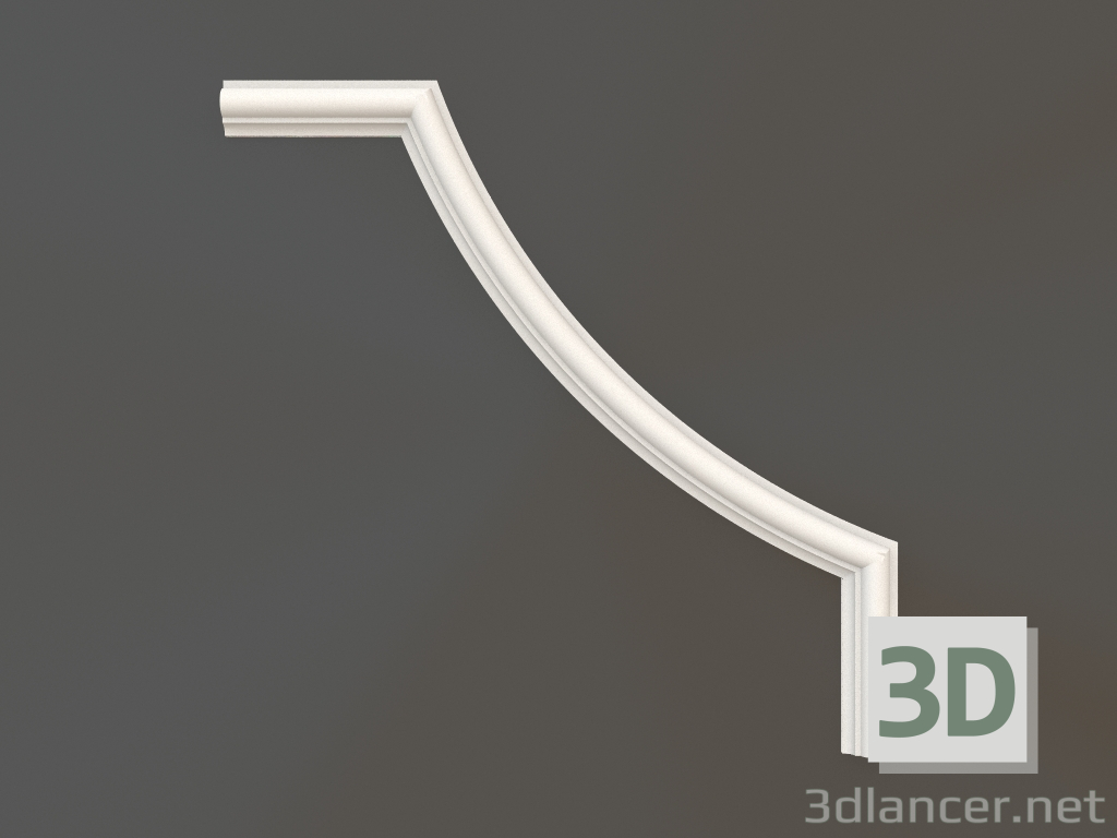 3d model Gypsum corner element DELH 033 (150x150) - preview