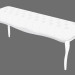 3D Modell Bench Shining White - Vorschau