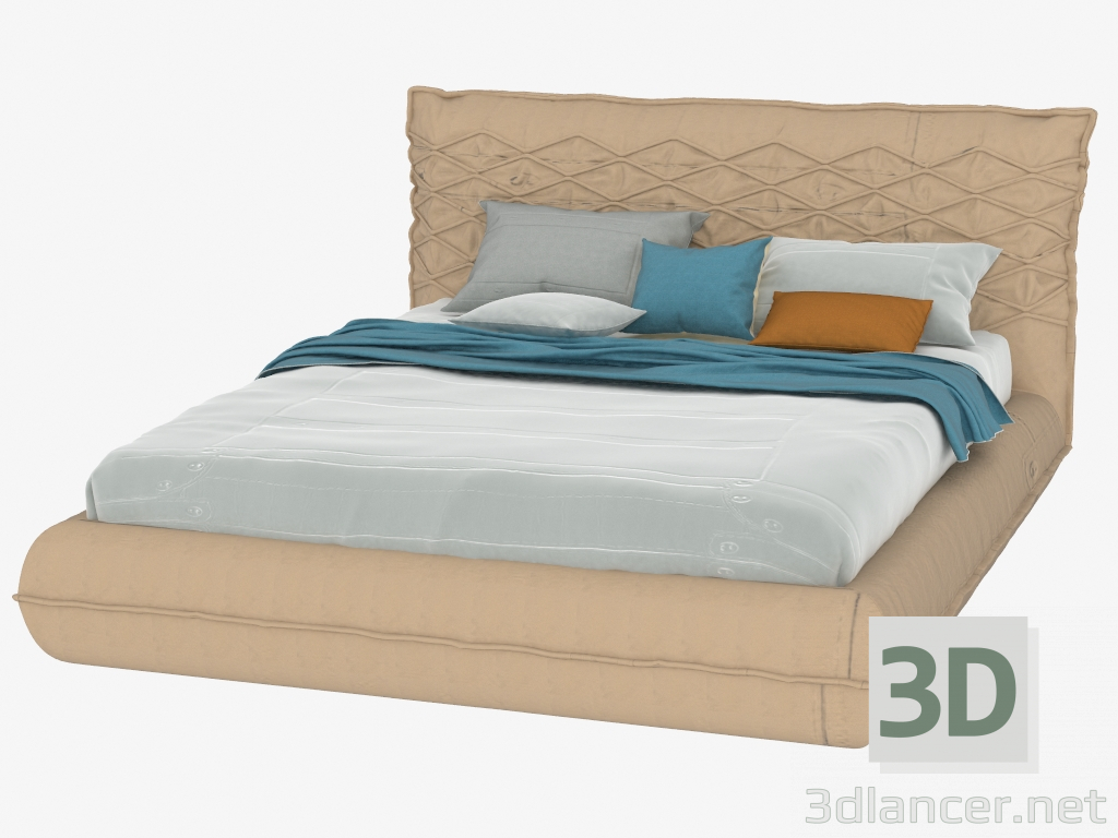 modello 3D Letto matrimoniale Nido - anteprima