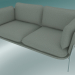 3d model Sofa Sofa (LN2, 84x168 H 75cm, Chromed legs, Sunniva 2 717) - preview