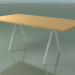 3d model Soap-shaped table 5432 (H 74 - 90x180 cm, legs 180 °, veneered L22 natural oak, V12) - preview