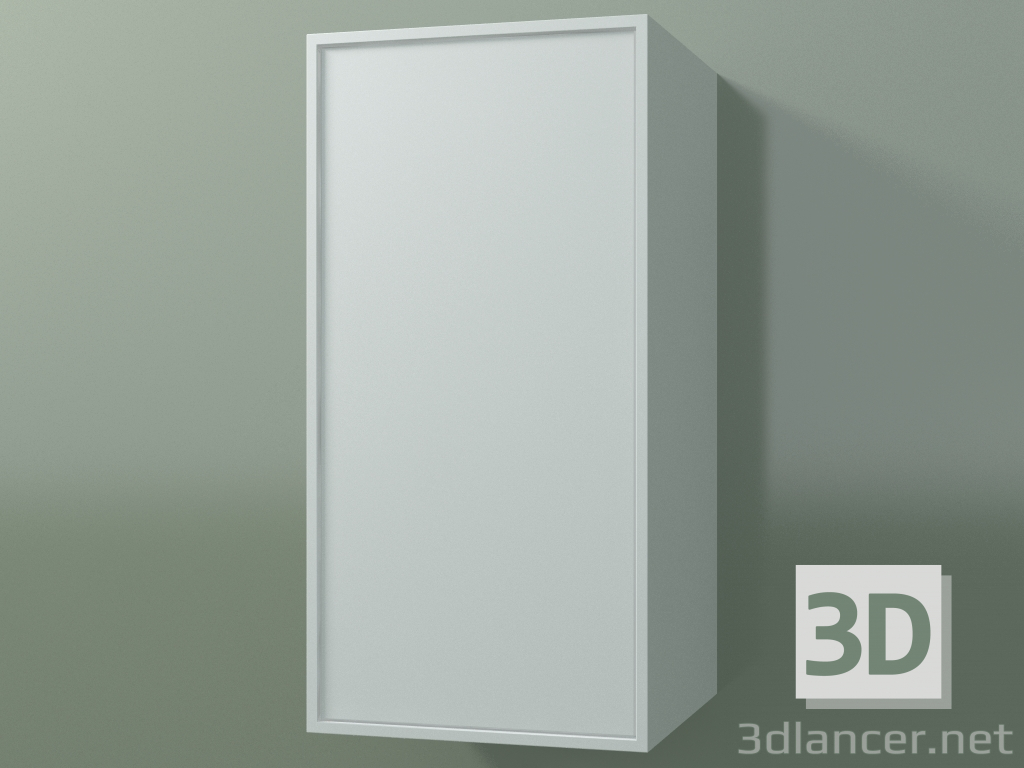 modello 3D Pensile con 1 anta (8BUBBDD01, 8BUBBDS01, Glacier White C01, L 36, P 36, H 72 cm) - anteprima