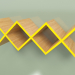 3d model Woo Shelf living room long shelf (mustard yellow) - preview