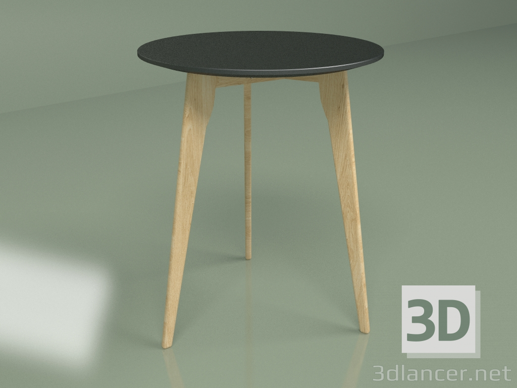 3D modeli Yemek masası Knox çap 60 (koyu gri) - önizleme