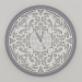 3d model Wall clock REFINED (silver, 1.5m) - preview