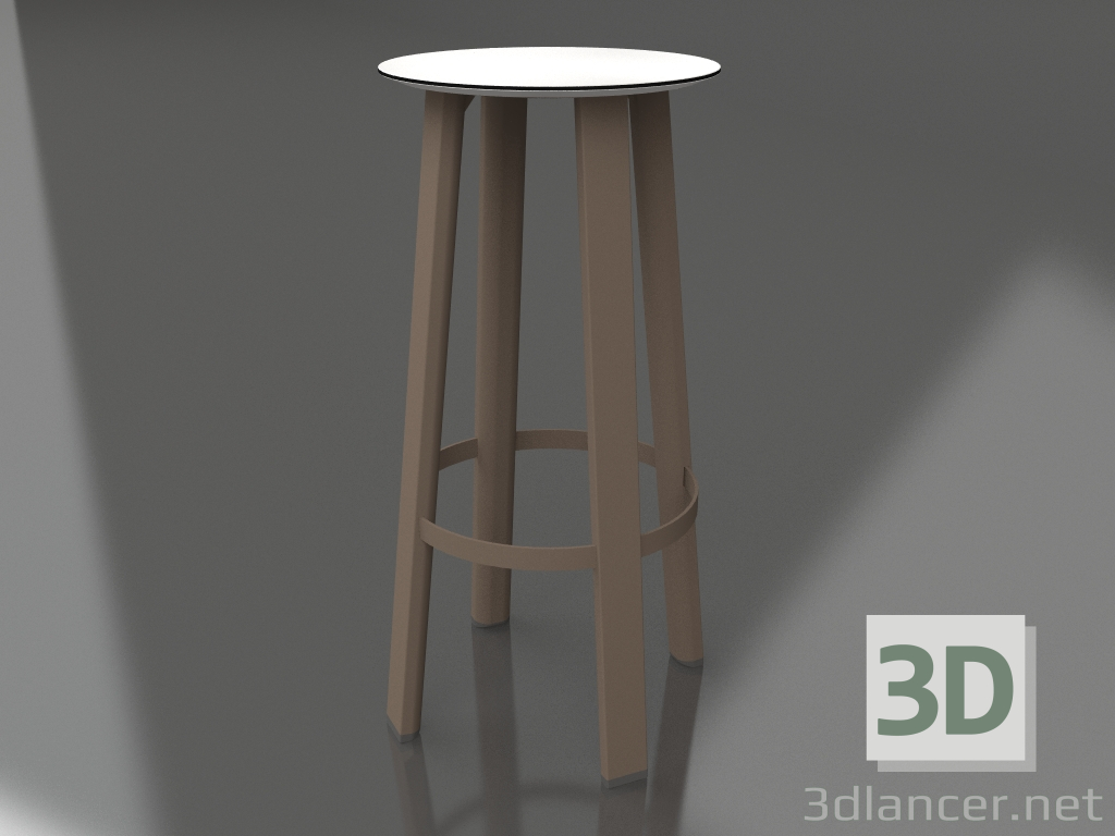 3D modeli Yüksek tabure (Bronz) - önizleme