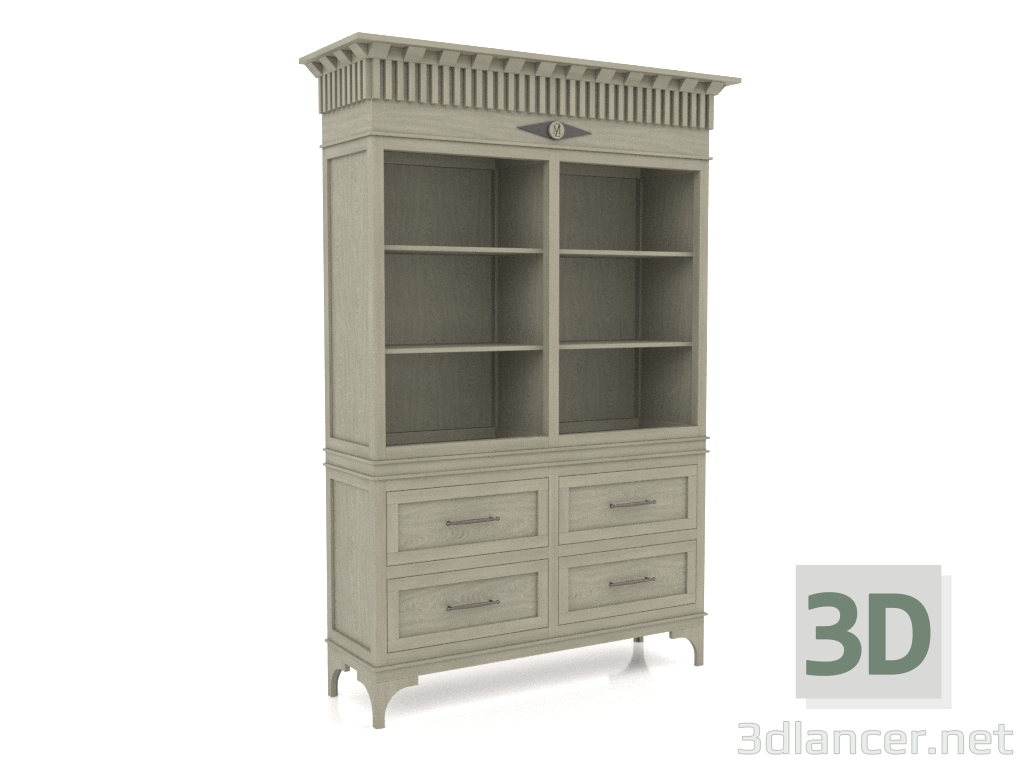 3d model Biblioteca (2 secciones) - vista previa