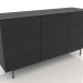 3d model Chest of drawers 1 1500 mm (black RAL 9005) - preview