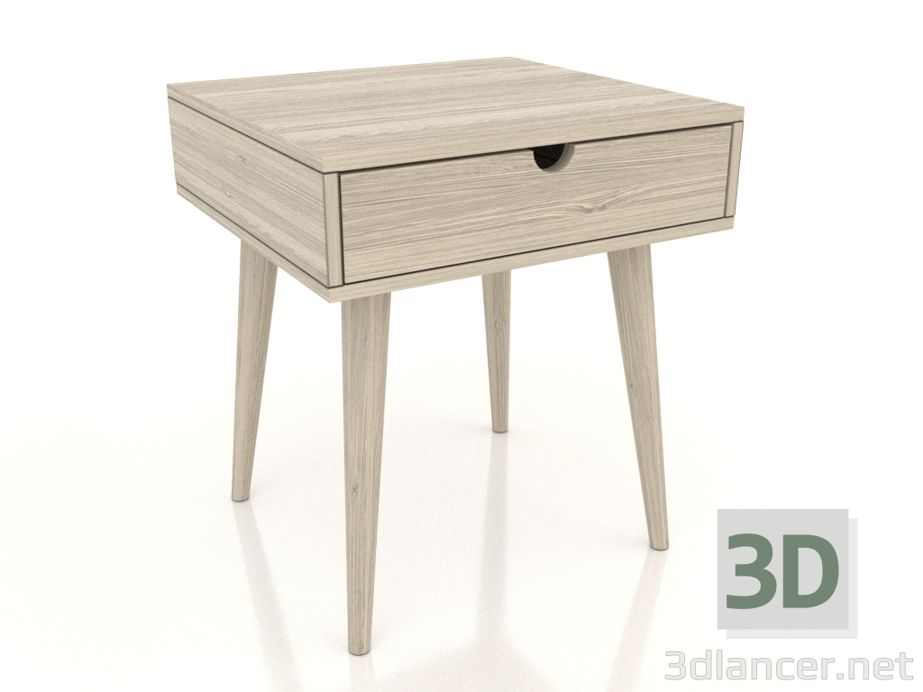 3d model Mesilla de noche STAND 420x400 mm (roble aclarado) - vista previa