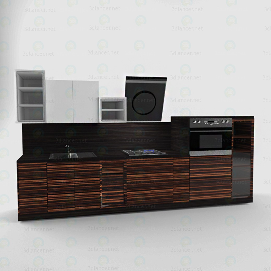 Cocina 3D modelo Compro - render