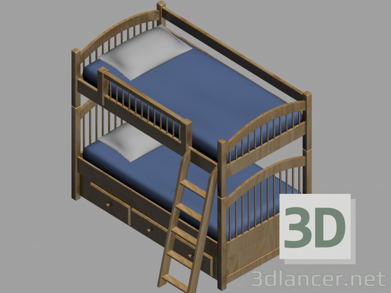 3d model litera infantil - vista previa