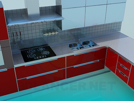 modello 3D Cucina - anteprima