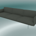 3D Modell 3,5-Sitzer-Sofa Outline (Fiord 961, Aluminium poliert) - Vorschau