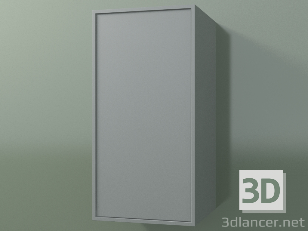 3d model Armario de pared con 1 puerta (8BUBBDD01, 8BUBBDS01, Silver Grey C35, L 36, P 36, H 72 cm) - vista previa