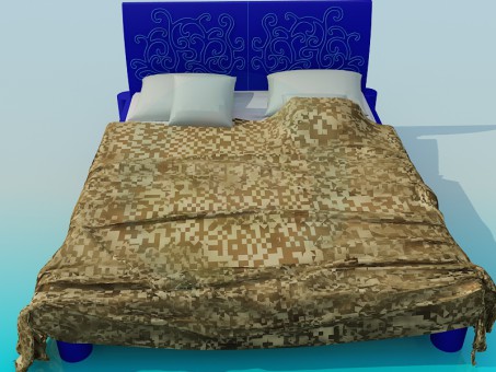 3d model Cama - vista previa