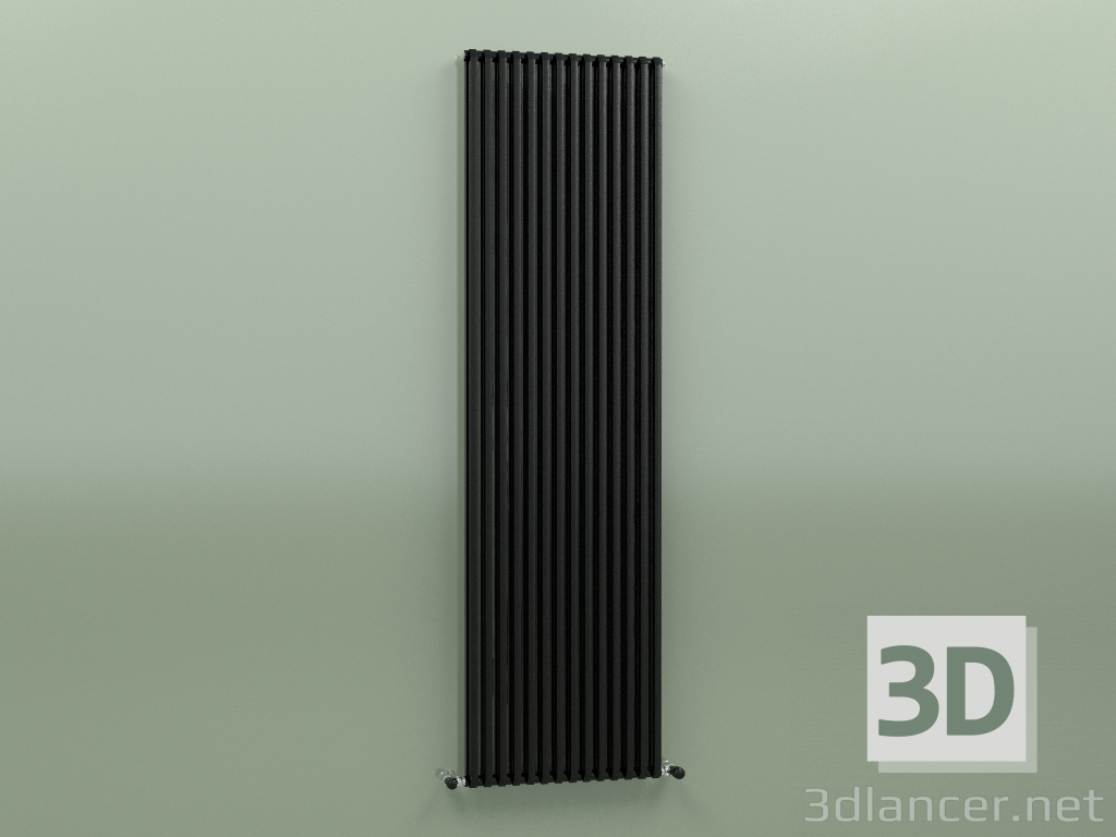 Modelo 3d Radiador SAX 2 (H 2000 14 EL, Preto - RAL 9005) - preview