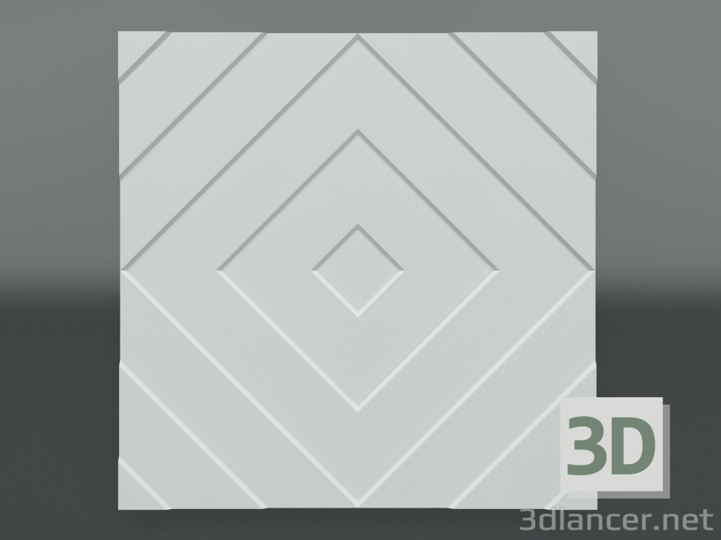 3d model Gypsum 3d panel P-618 - preview