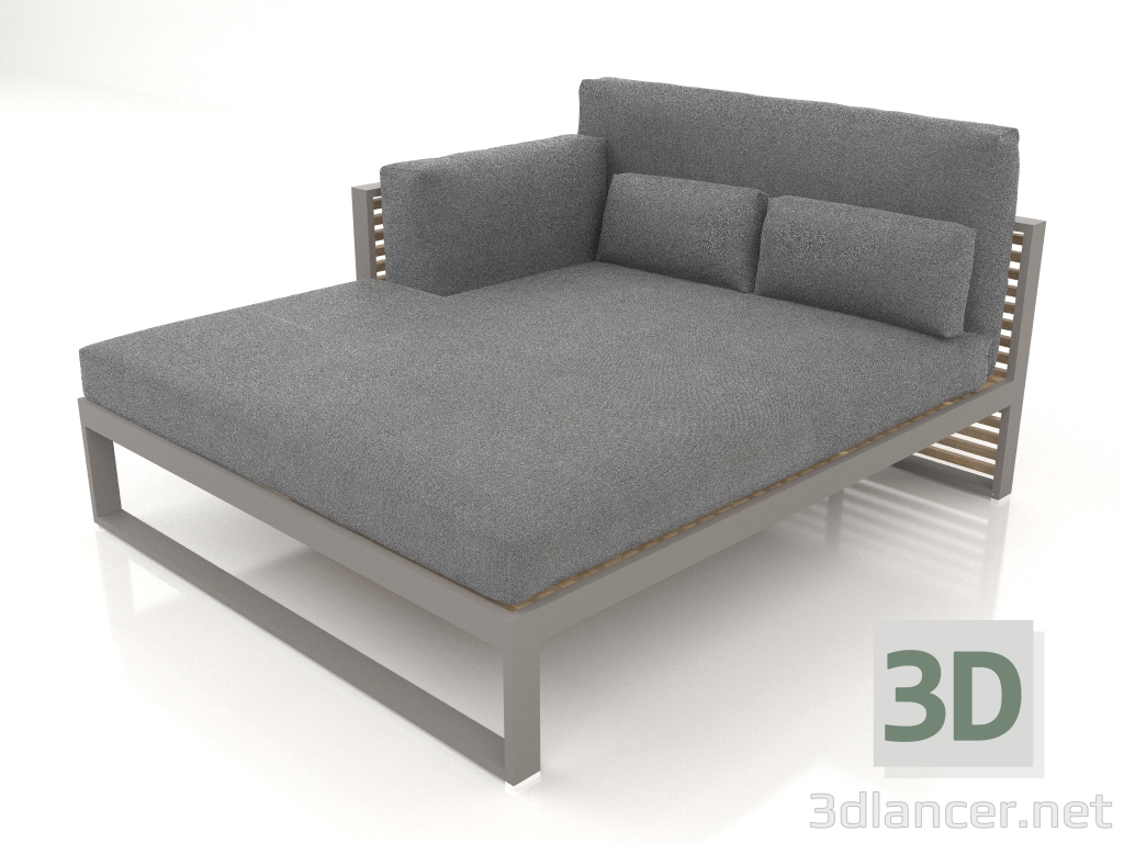 3d модель Диван модульний XL, секція 2 ліва, висока спинка (Quartz grey) – превью