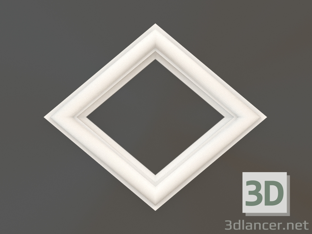 3d model Gypsum corner element DELH 035 (143x168) - preview