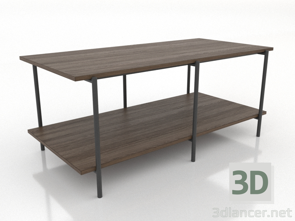 modello 3D Tavolino 2 1200 mm (frassino alleggerito noce) - anteprima modello 3D Tavolino 2 1200 mm (frassino alleggerito noce) - anteprima