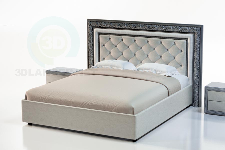 3d model Bed Sacramento - preview