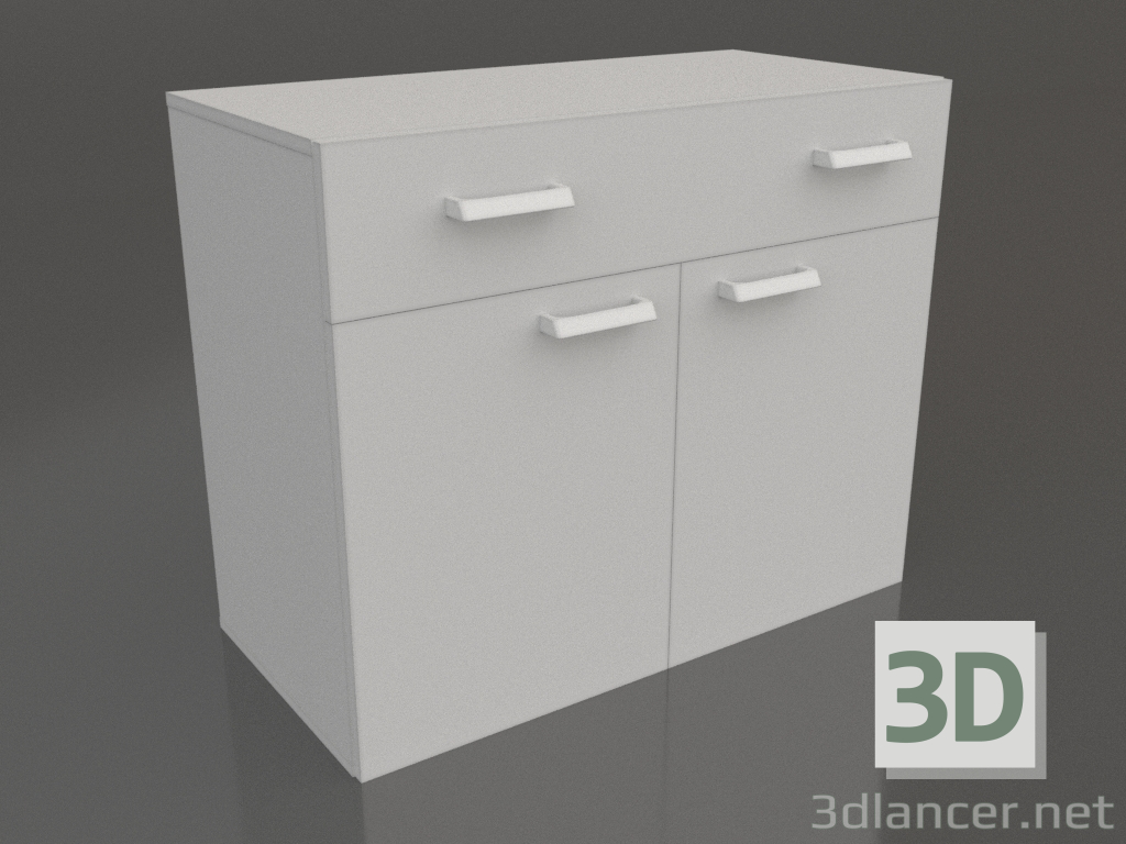 modello 3D Armadio da incasso LK-900 TD-V con cassetto 900 - anteprima modello 3D Armadio da incasso LK-900 TD-V con cassetto 900 - anteprima