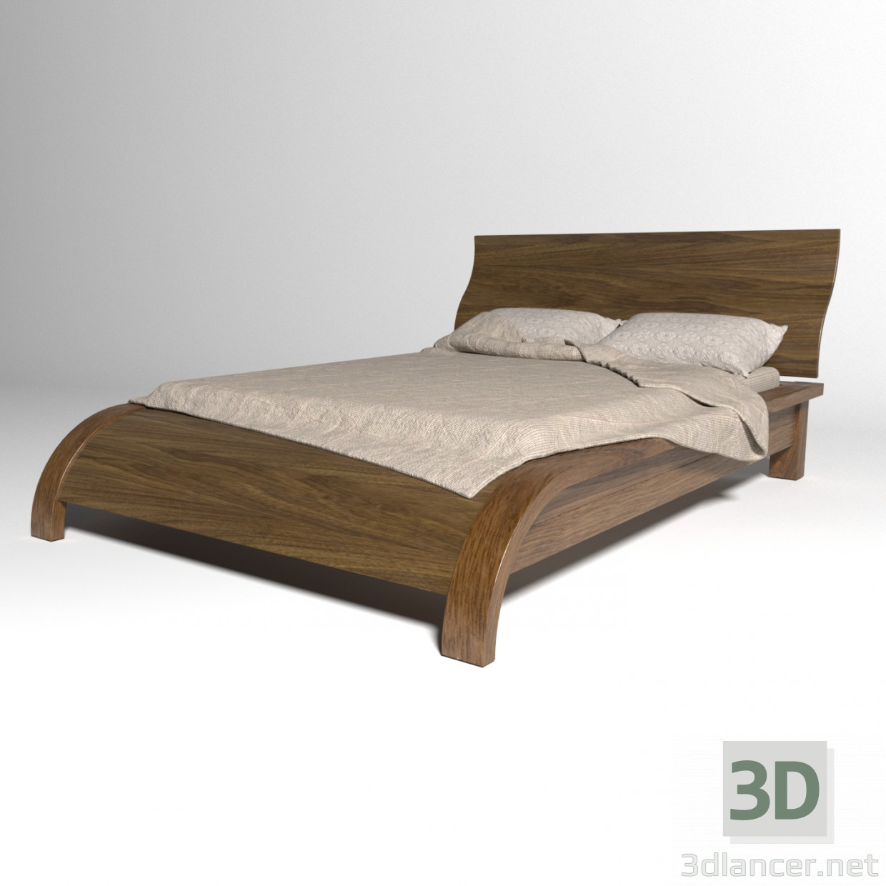 modello 3D Letto - anteprima