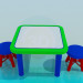 3d model Table and chairs - preview