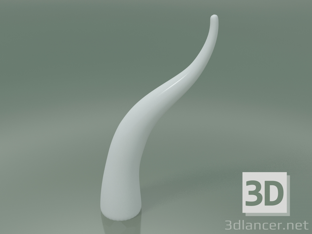 3d model Estatuilla Cerámica Corno (H 50cm, Blanco) - vista previa