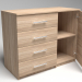 3d Particleboard chest with door model buy - render