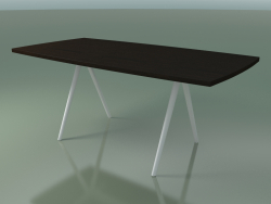 Table en forme de savon 5432 (H 74 - 90x180 cm, pieds 180 °, plaqué wengé L21, V12)