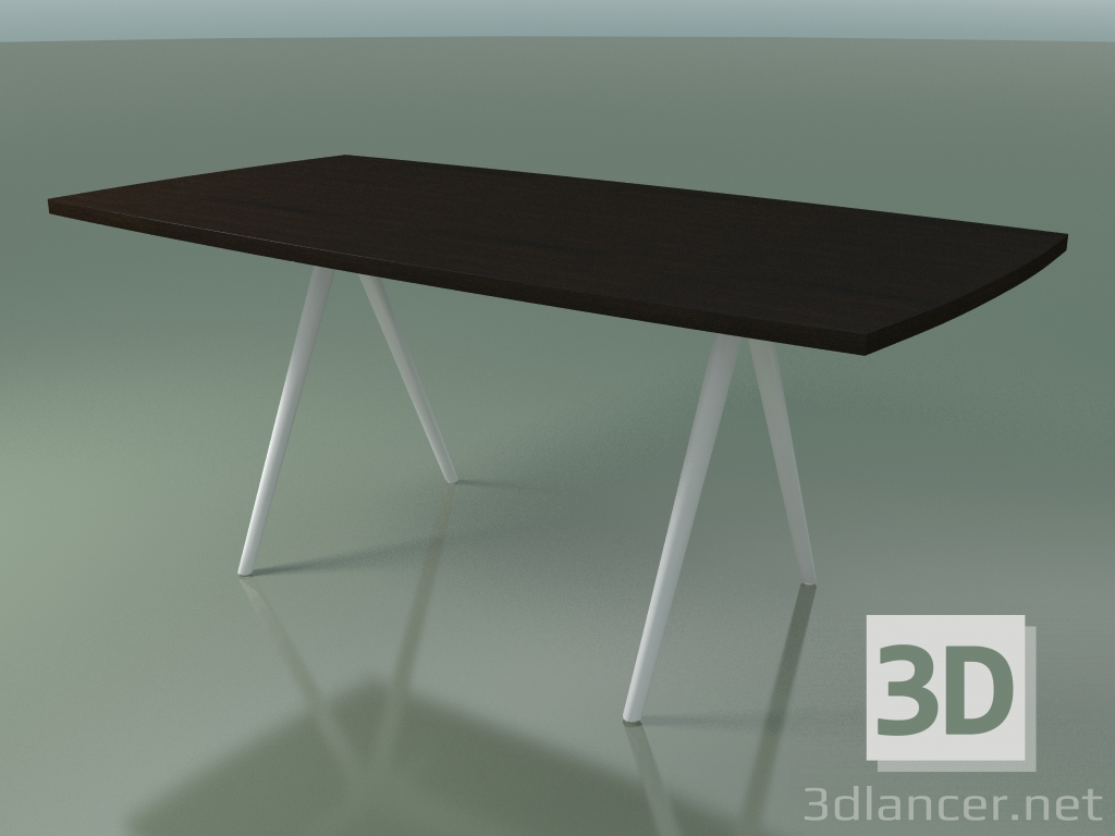 3d model Mesa en forma de jabón 5432 (H 74 - 90x180 cm, patas 180 °, chapada en wengué L21, V12) - vista previa