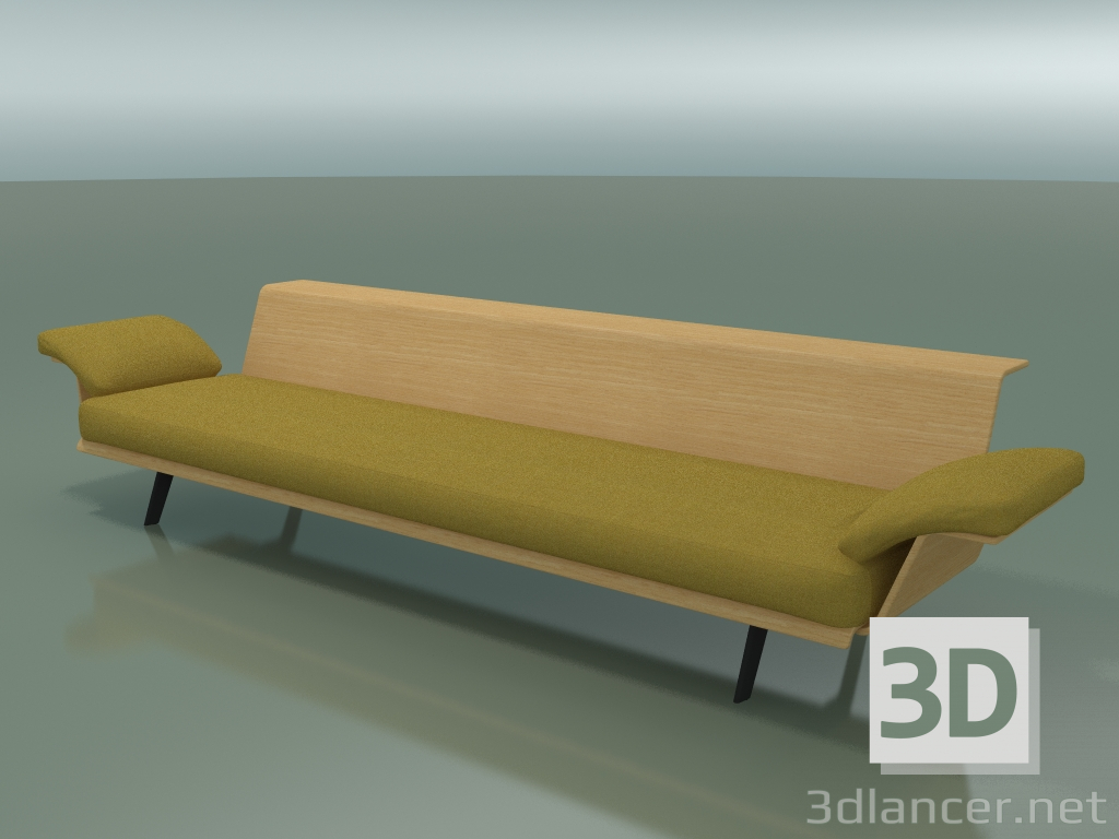 3d model Módulo central Lounge 4421 (L 270 cm, Roble natural) - vista previa