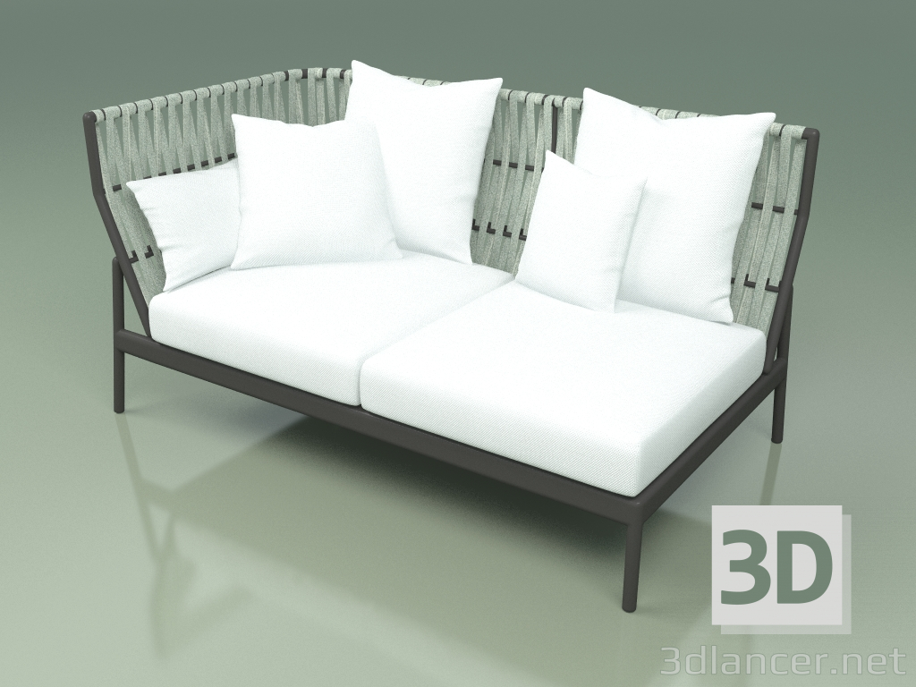 3d model Sofa module right 104 (Belt Mint) - preview