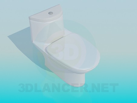 3D Modell WC-Schüssel - Vorschau