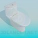 3d model Toilet bowl - preview