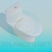 3d model Toilet bowl - preview