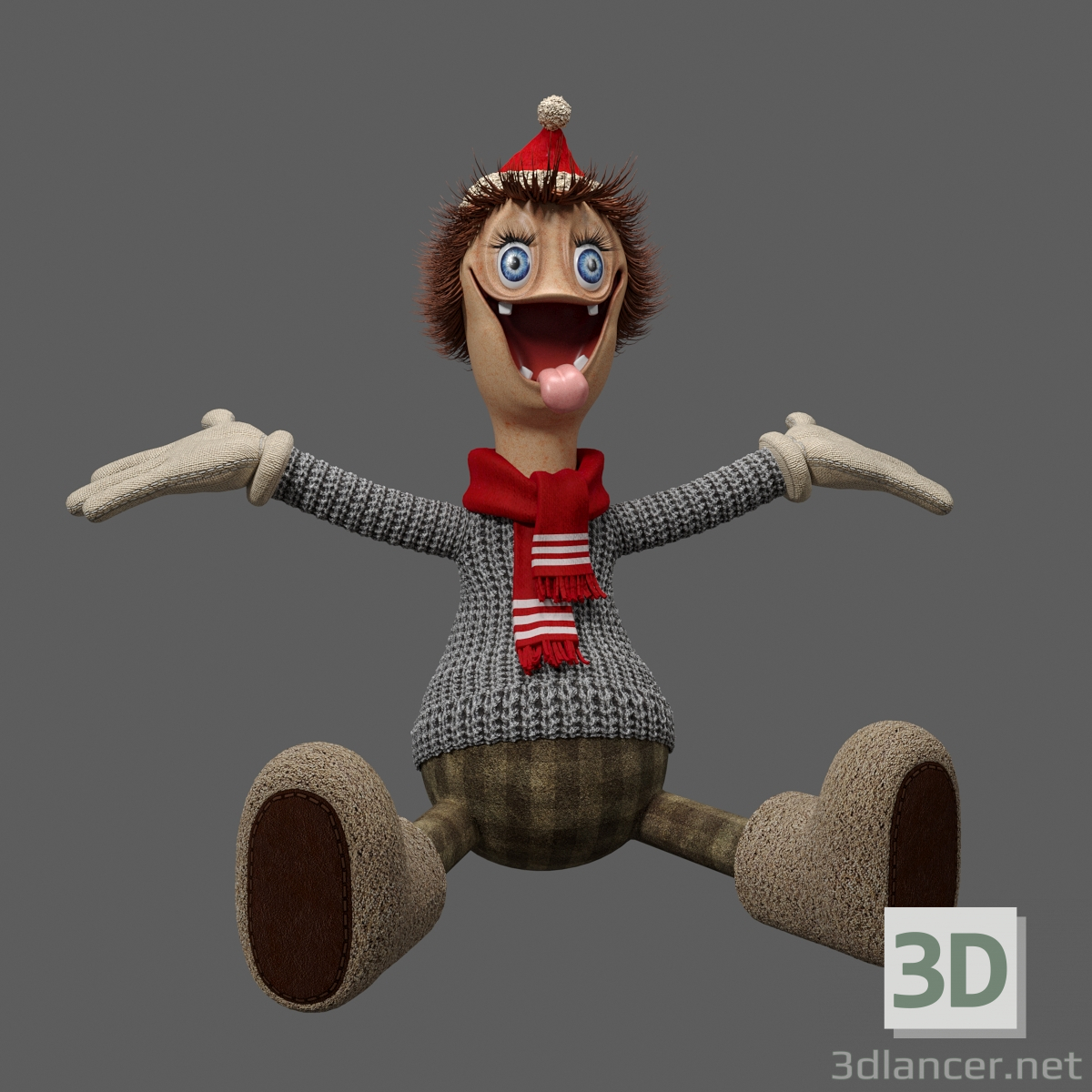 3d Toy Chudik model buy - render