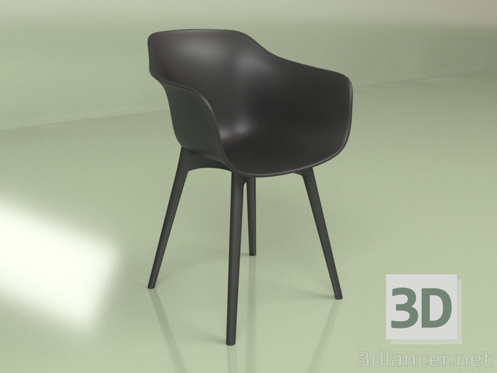 modello 3D Sedia Anat Poltrona 3.0 (nero) - anteprima