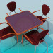 3d model Mesa de Cafe - vista previa