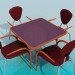 3d model Mesa de Cafe - vista previa