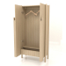 modèle 3D Armoire à longues poignées W 01 (ouverte, 800x300x1600, bois blanc) - preview