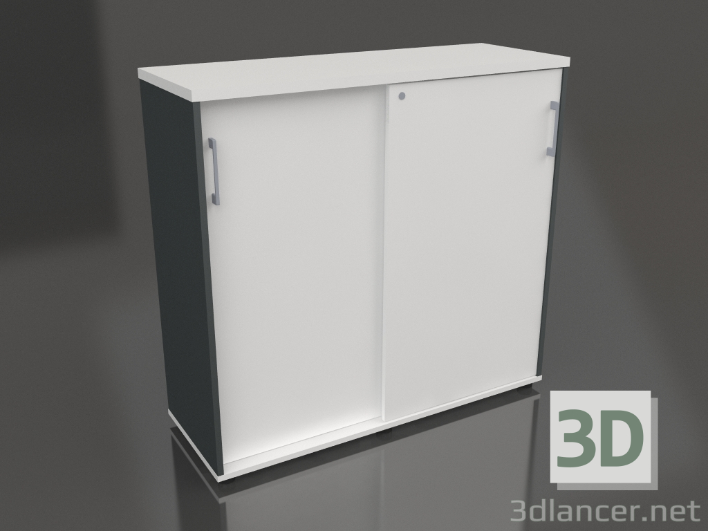 Modelo 3d Armário com portas de correr Standard A3P06 (1200x432x1129) - preview