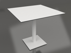 Dining table on a column leg 80x80 (Grey)