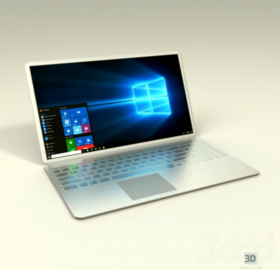 Modelo 3d hp laptop - preview