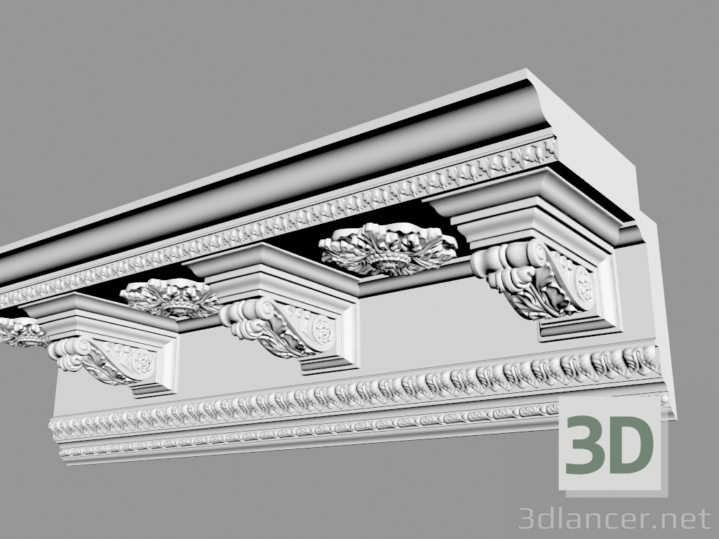 modello 3D Trazione di Eaves (KT111 + F147, KP47, KT82, KF93) - anteprima