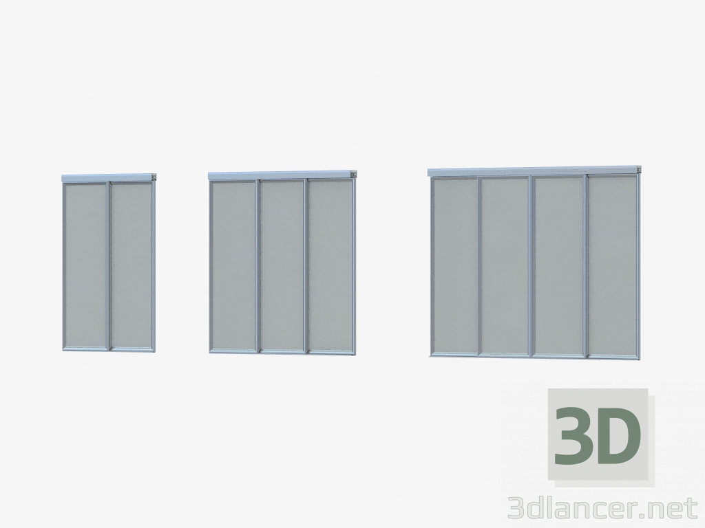 3D Modell Zwischenraumabtrennung von A1 (Silber SSS Silberglas) - Vorschau