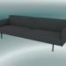 3d model Triple Sofa Outline (Hallingdal 166, Black) - preview